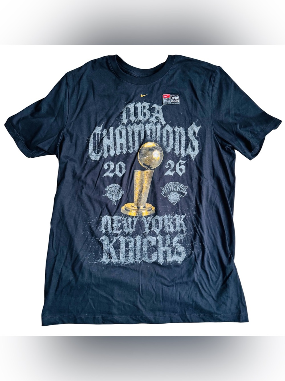 Nike New York Knicks 2026 NBA Champions Graphic Tee Shirt